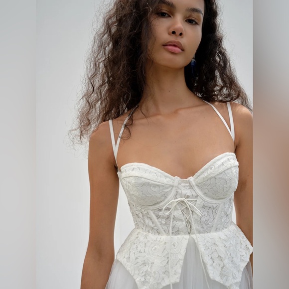 NWT For Love and Lemons Lily Bridal Dress - Picture 2 of 4